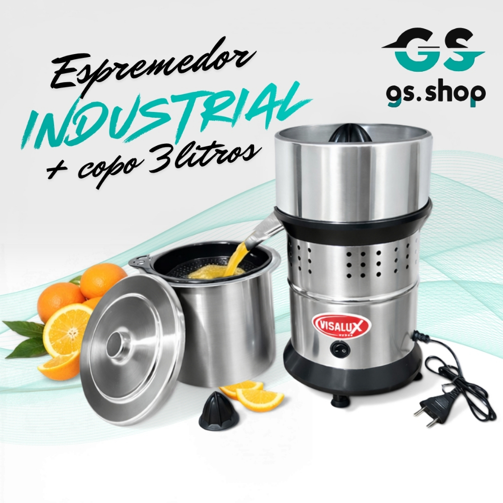 Extrator Espremedor Sucos Laranja Industrial 700W Profission