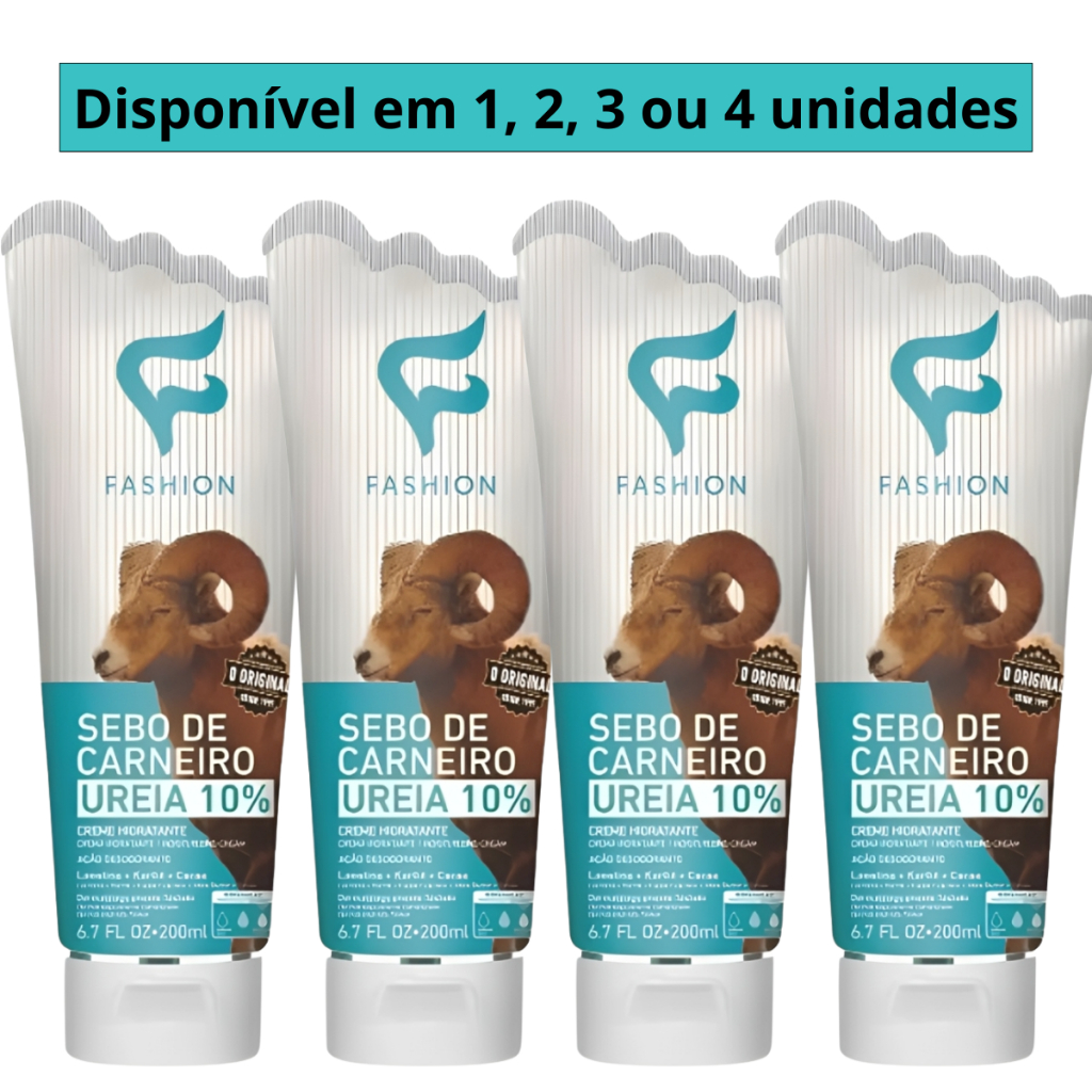 Sebo De Carneiro Ureia 10% 200ml Fashion Cosméticos Pé Mão Rachada