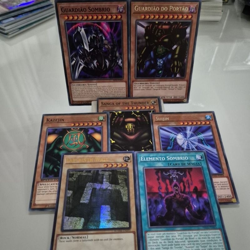 Combo de Cartas - Guardião do Portão, Suijin, Kazejin, Sanga do