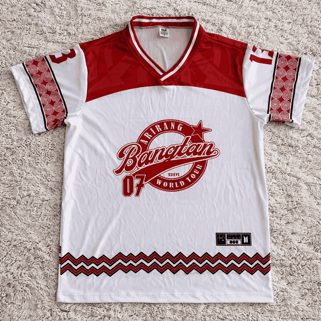KPOP BTS 2026 BANGTAN WORLD TOUR ARIRANG Merch Jersey Camiseta