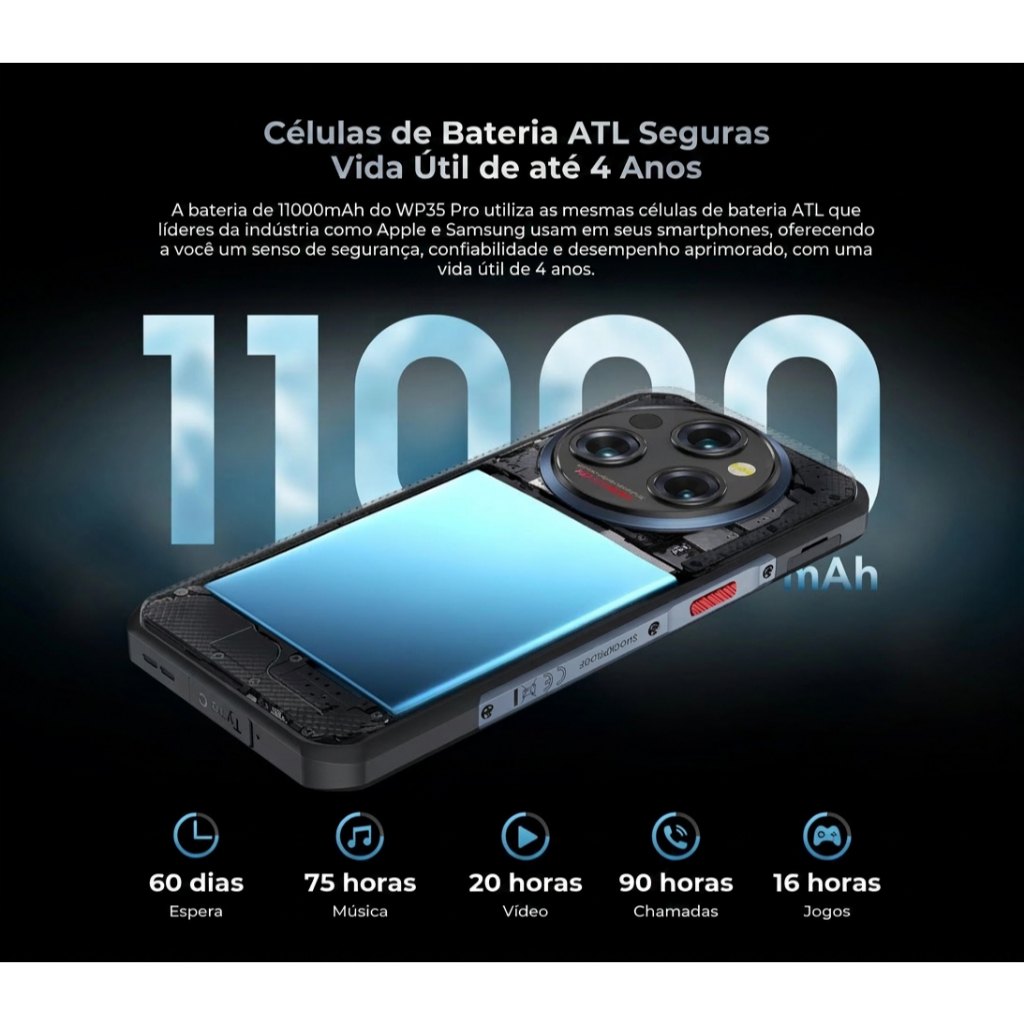Celular Oukitel WP35 PRO 5G 36gb/512gb - Resistente Performance