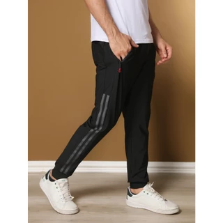 Calça importado masculino Seda gelada academia elastano casual secagem rápida