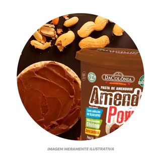KIT COM 2 PASTA AMENDOPOWER CACAU DACOLÔNIA 500G