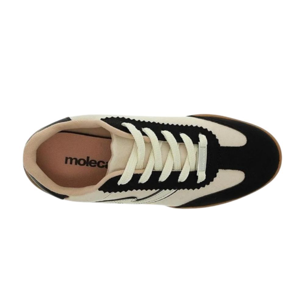 Tênis Feminino Moleca Samba Camurça Casual Retrô Vintage Estiloso