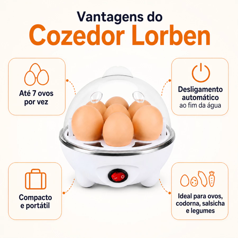 Cozedor de Ovos Elétrico para até 7 Ovos Prático e Rápido - foto 5