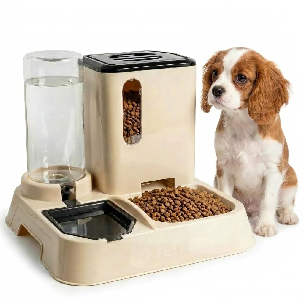 Comedouro e Bebedouro Automático para Gatos e Cães Premium 1L