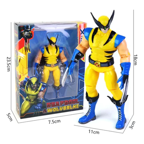 Boneco Wolverine Action Figure X-Men Avengers Articulado Premium