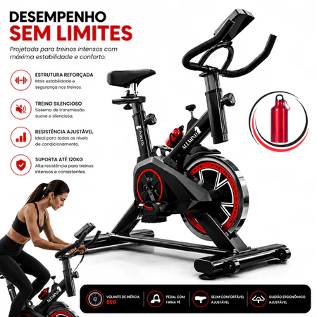Bicicleta Bike Ergometrica Spinning Academia Fitness Profissional Sport Profissional