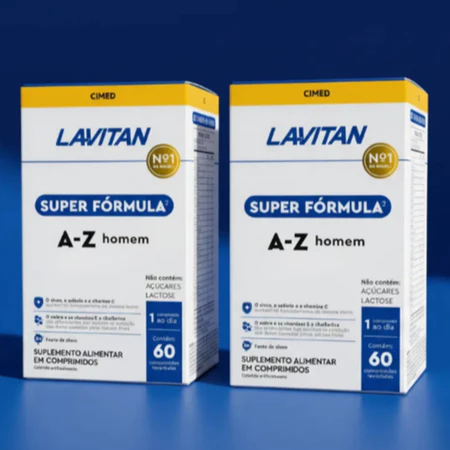 Kit 2 Lavitan Super Fórmula A Z Homem 60 Comprimidos Cada