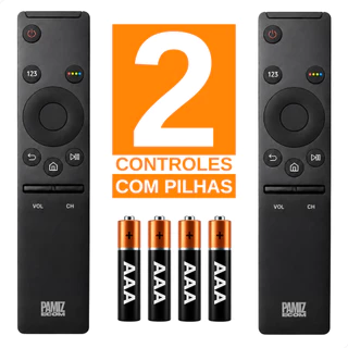 Controle Remoto Compatível Com Samsung Smart TV + 2 Pilhas