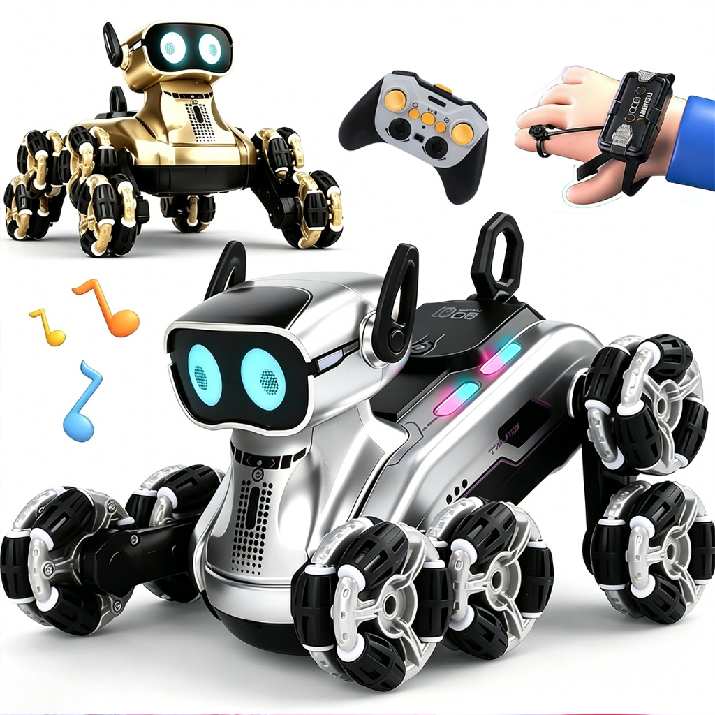 Cachorro Robô Inteligente Smart Pet Dogbot Cachorro Colorido em