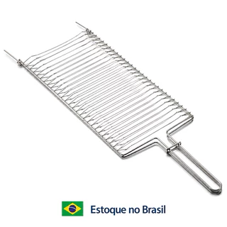 Grelha Dupla de Churrasqueira 70x20 para Churrasco e Peixe
