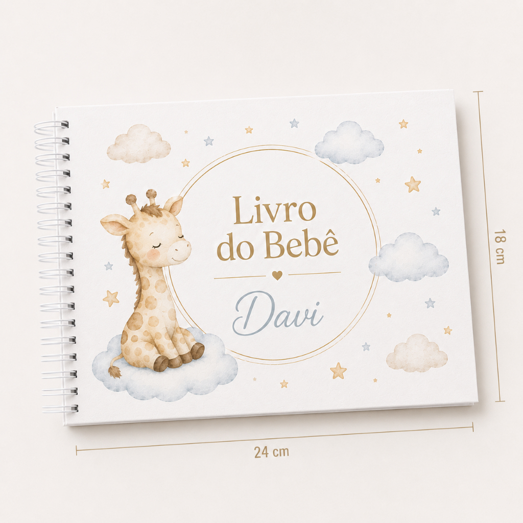 Livro do Bebê Personalizado | Vários Temas — Girafinha
