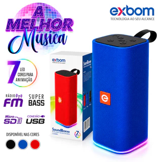 Caixa De Som Bluetooth Multimídia Aparelho de Som Portátil Receptor Rádio Difusão FM Reprodutor de Arquivos 7 Cores LED