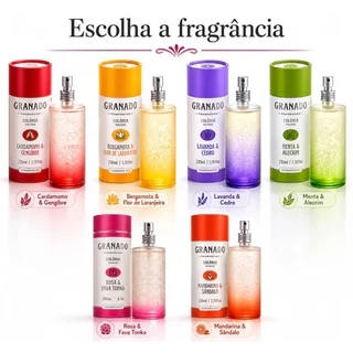 Perfume Granado 230ml Terrapeutics Cardamomo Gengibre, Mandarina Sândalo, Bergamota Flor de Laranjeira, Lavanda Cedro