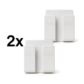 Kit 2 Suportes de Parede Sem Furo Para Celular e Controle Autocolante Multiuso Universal