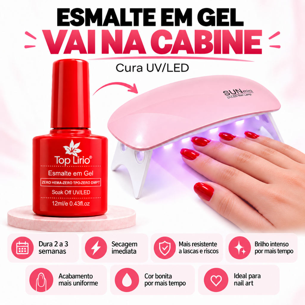 Kit 12 esmaltes em gel LED/UV — foto 3