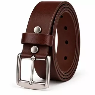 Cinto De Couro Legítimo Masculino 4,0cm com Fivela Removível Preto Marrom
