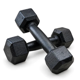 Par Halter Sextavado 3kg Pintado Ferro Fundido Academia