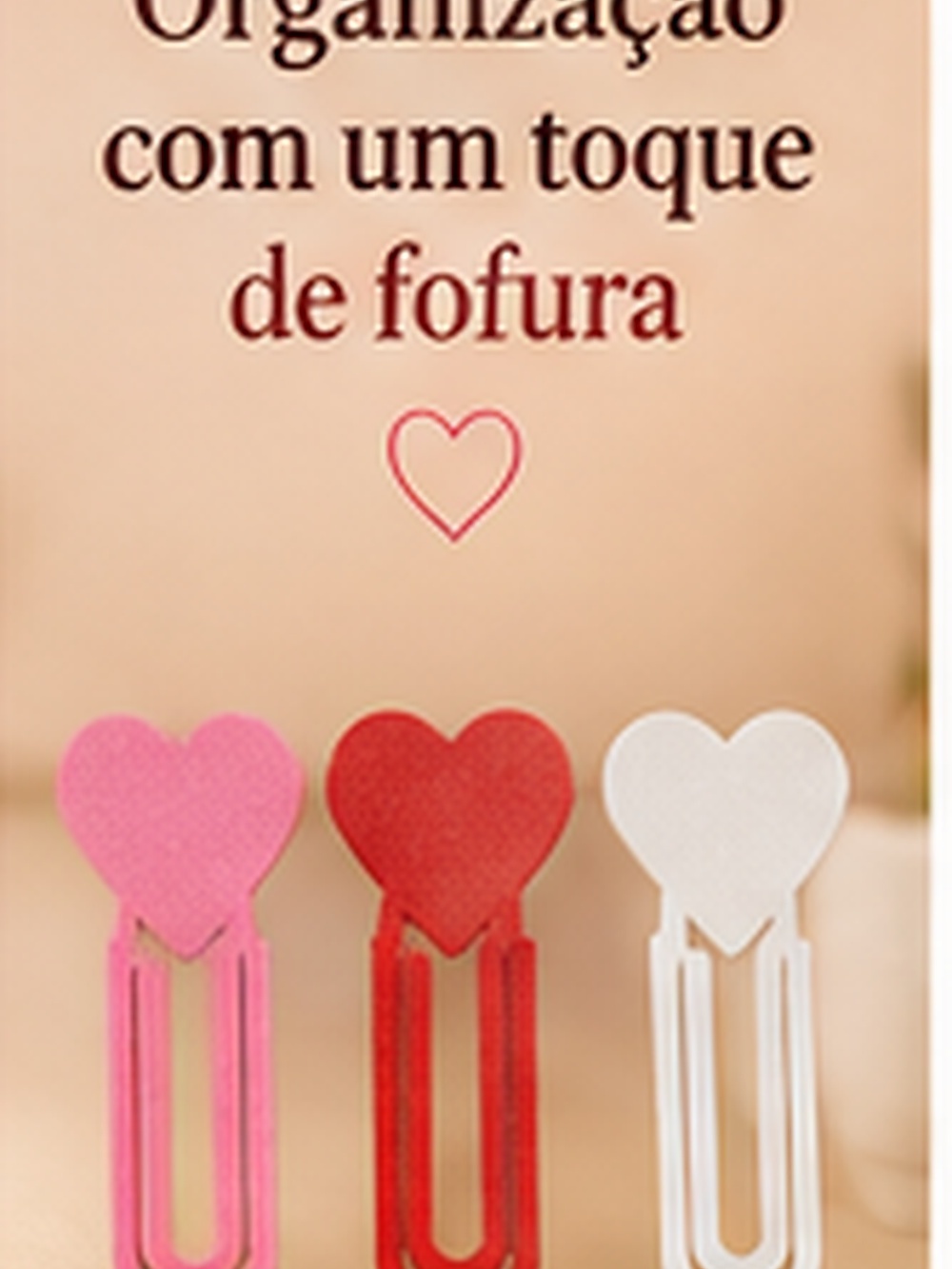 Clips Coração Preenchido (100 a 500 un.)