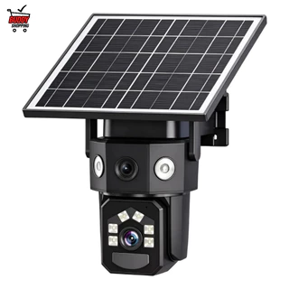 Câmera Solar 4G Aitek Tripla Lente 2MP PTZ Detecção Humana Áudio Externa Modelo SIGMA-SEG6022S