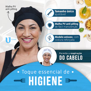 Kit Com 7 Touca Telinha Lavável Cozinha Restaurante Lanchonete Buscape Uniformes