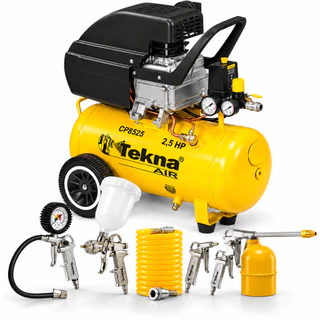Compressor De Ar Tekna CP8525T 1C 2,5HP 22L 8 PCM + Kit 5 Acessórios Tekna