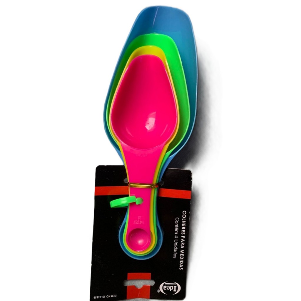 Kit 4 Colheres Conchas Para Medidas Cereal Ração Grãos