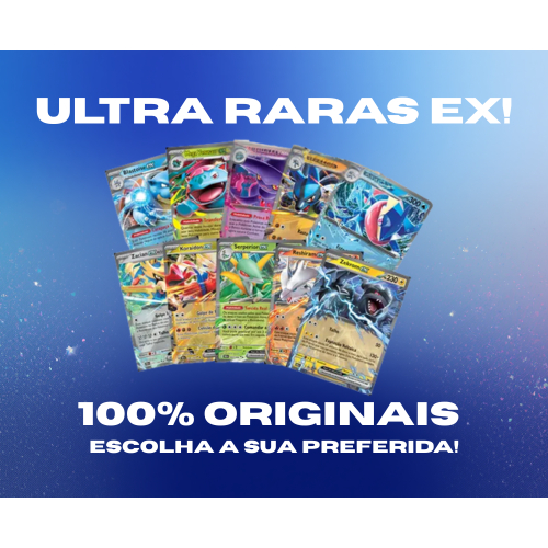 Cartas Pokémon ex Ultra Raras Originais em Português Copag