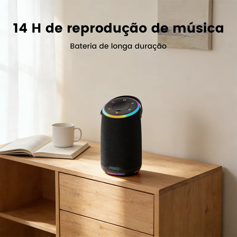 Caixa de Som 60W Bluetooth Portátil Potente Imenso IMS-X30A