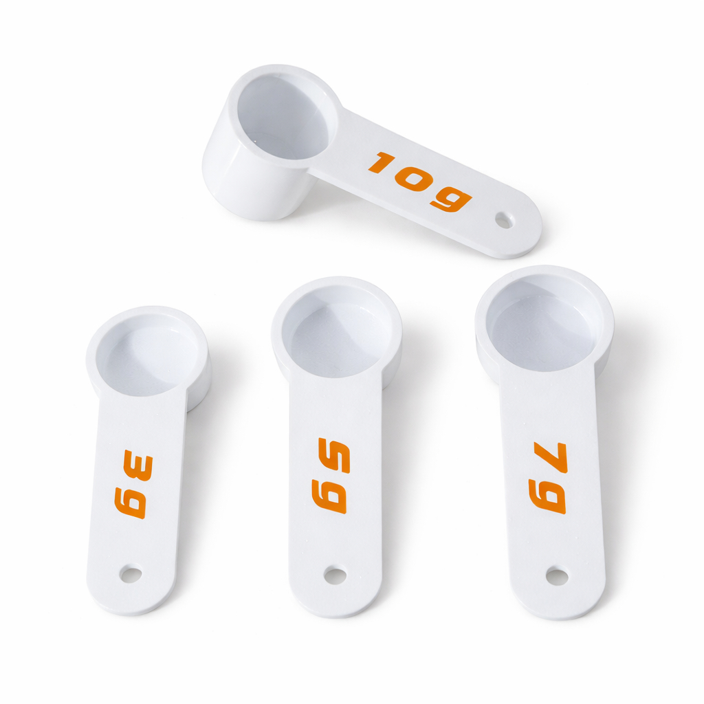 Kit Medidor Scoop 3g 5g 7g 10g Colher Dosadora Plástica Vári