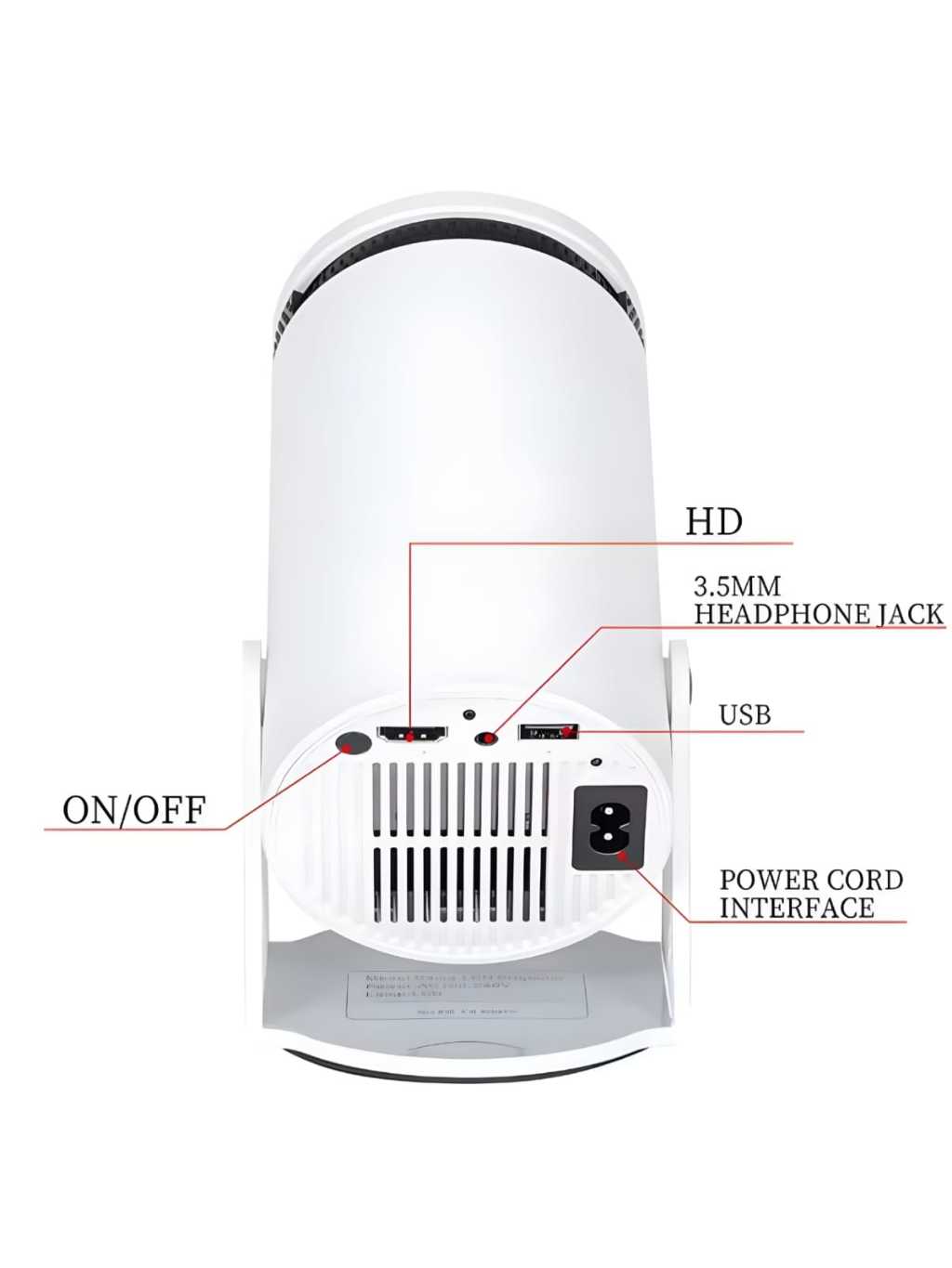 Mini Projetor Portátil WiFi 4K Full HD 130” Freestyle Espelha Celular ...