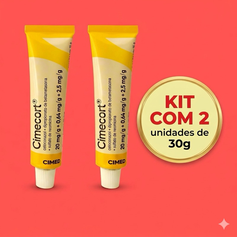 KIt com 2 Cimicorte creme Cimed 30g | Shopee Brasil