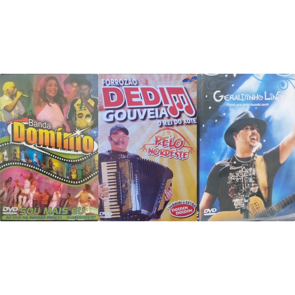 LOTE Dvd Forró Diversos GRUPOS, CANTORES E BANDAS | Shopee Brasil