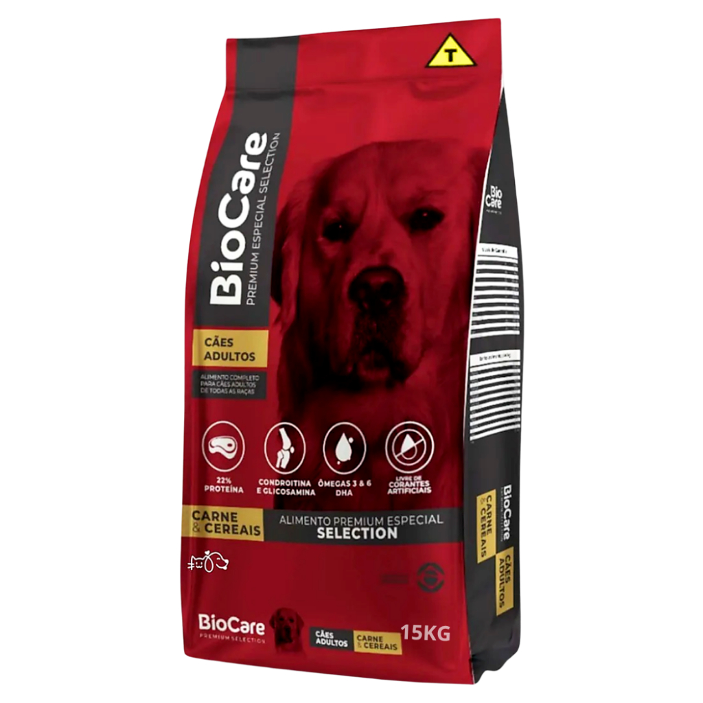 Ração para Cachorro Adulto BioCare Premium Especial Selection Carne e ...