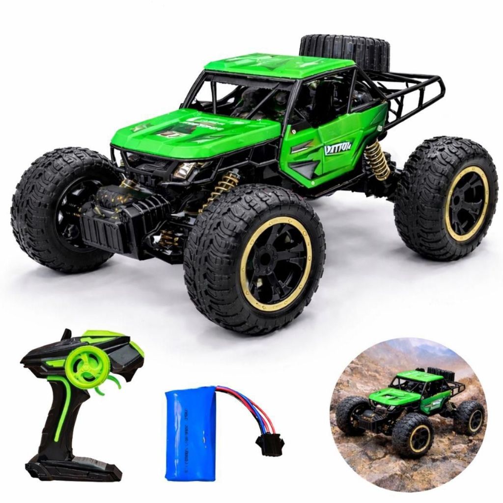 Carrinho de Controle Remoto Recarregável 4x4 Anda na Terra Clamber Off ...