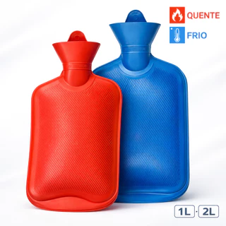 Bolsa Térmica Compressa de Água Quente e Fria Emborrachada Multiuso Alivia Dores Cólica Sinusite