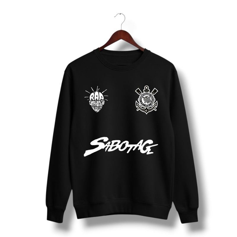 Moletom Sabotage Clube Paulista Collab Gola Gaviões da Fiel Careca Futebol Streetwear Inverno 2026 Lançamento