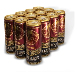 Cerveja De Vinho Lata 350ml - Pack 12 Unidades Levemente Adoçicada Envio Full
