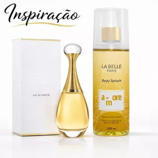 Body Splash Amore La Belle 200ml - Inspiração Jadore - Flora Frutado, Marcante e Sofisticado