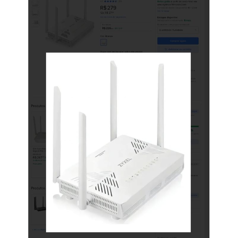 ONU ONT ZYXEL WI-FI 6 PX3321-T1 COM FONTES DESBLOQUEADAS. | Shopee