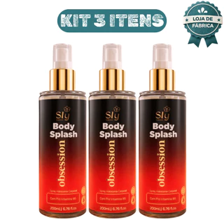 Kit 3 Body Splash Obsession Obsessed Inspiração VF Colônia Longa Duração e Toque de Luxo Pure Nature