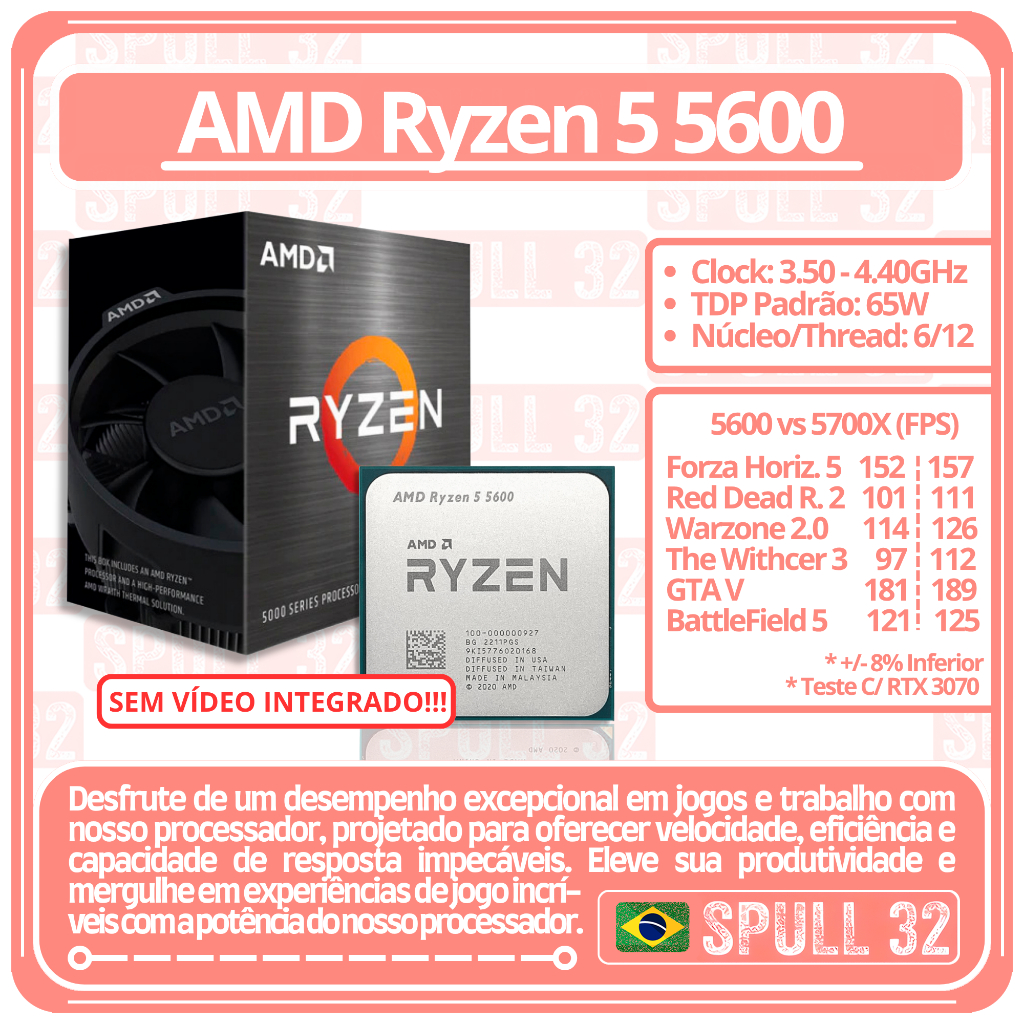Amd Ryzen5600 em Promoção na Shopee Brasil 2026
