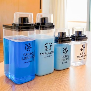 Dispensers Lavanderia 1,5L e 2,3L - Amaciante, Sabão em Pó, Sabão Líquido, Tira Manchas kit/individ — foto 2 — Achou Levou Brasil
