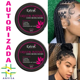 30 Cera Modeladora Tranças Box Braid Baby Hair Profissional Cachos Modelar Extrat Professional 120g