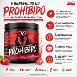 Prohibido Pré-Treino - Ultra Concentrado - 360g - 3VS Nutrition