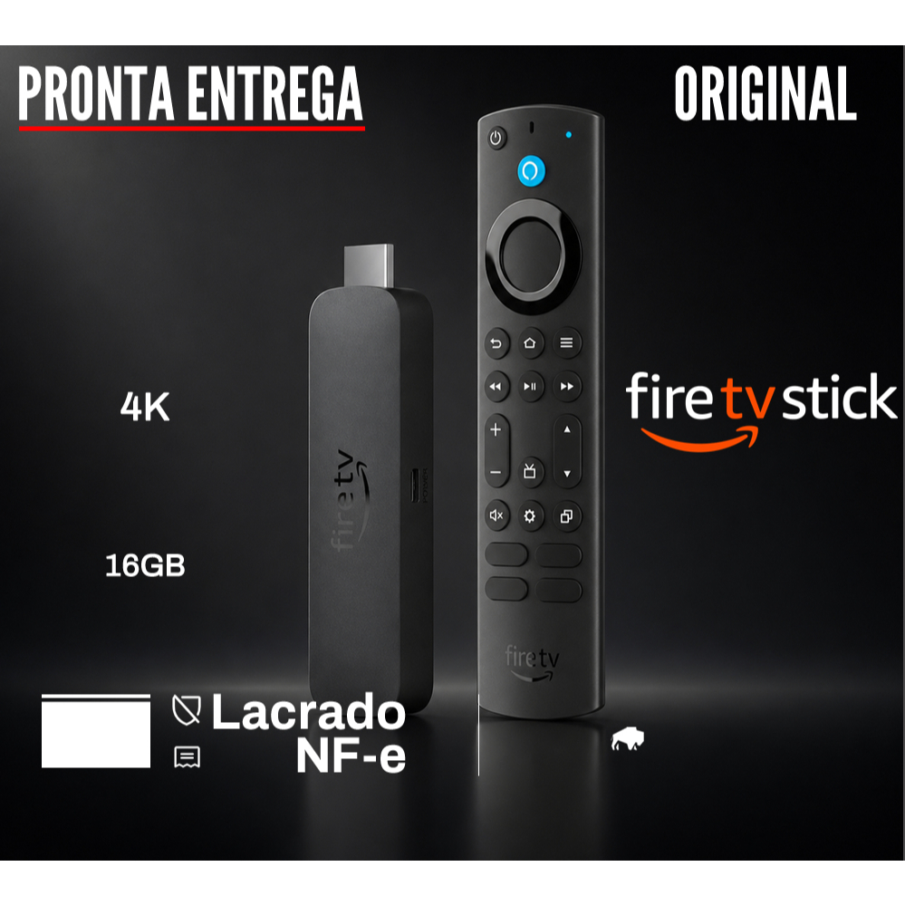 Amazon Fire TV Stick 4K Max 2ª Geração 16GB com Alexa Wi-Fi 6E