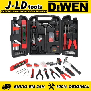 Kit de Ferramentas Completo 50 Peças com Martelo Alicate e Níveis de Nível para Manutenção