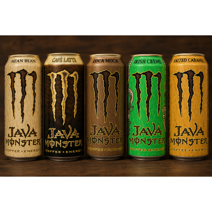 Monster Energy Importado de Café Irish Creme/Loca Moca/Salted