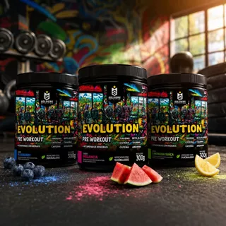 Pré Treino Evolution 300g Soldiers Nutrition Pre Workout Termogênico Energia Resistência Academia